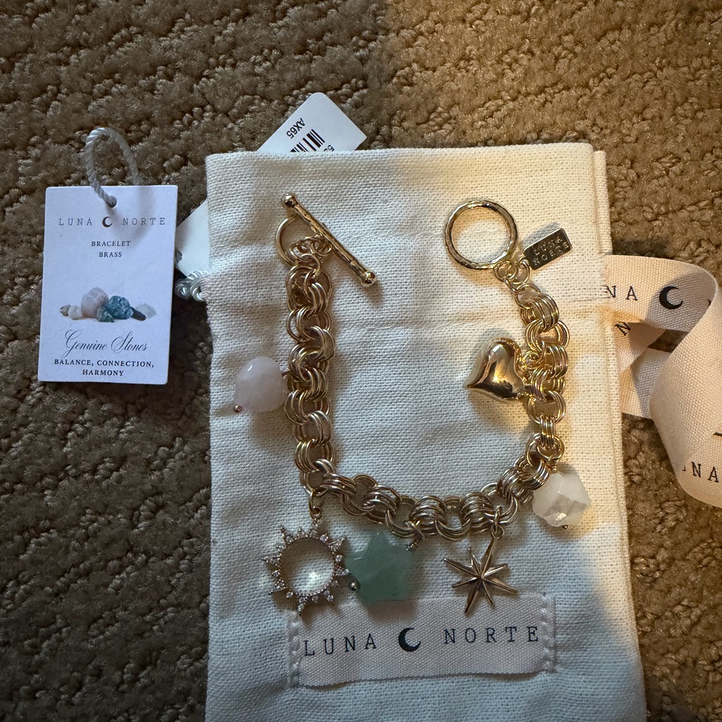Luna Norte Gold Charm Bracelet 25$